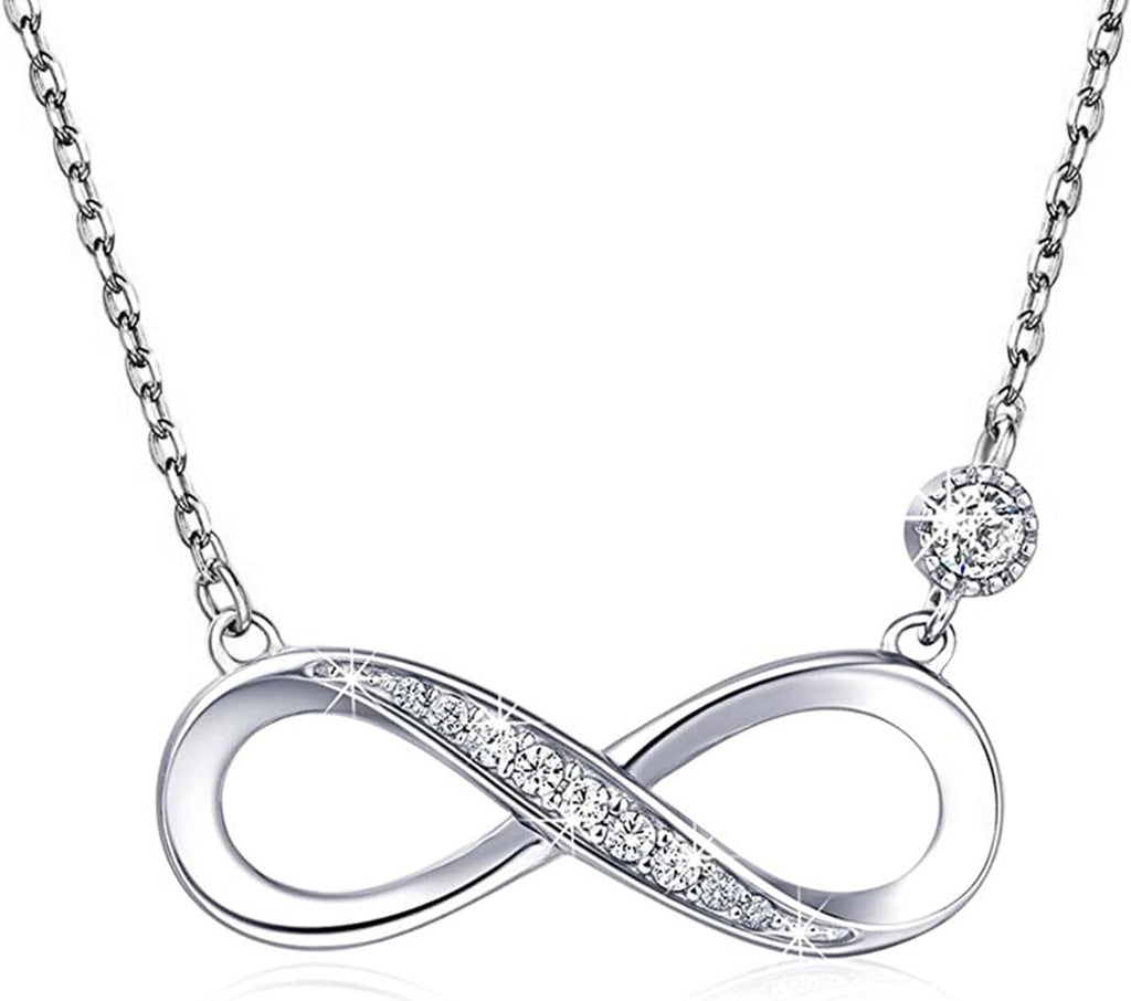 925 Sterling Silver Infinity Symbol Necklace for Women Girls
