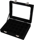 Velvet Jewellery Box Jewellery Organiser for Ring Earring Necklace Jewellery Display Box Storage Box Jewellery Showcase with Lid for Women Girl