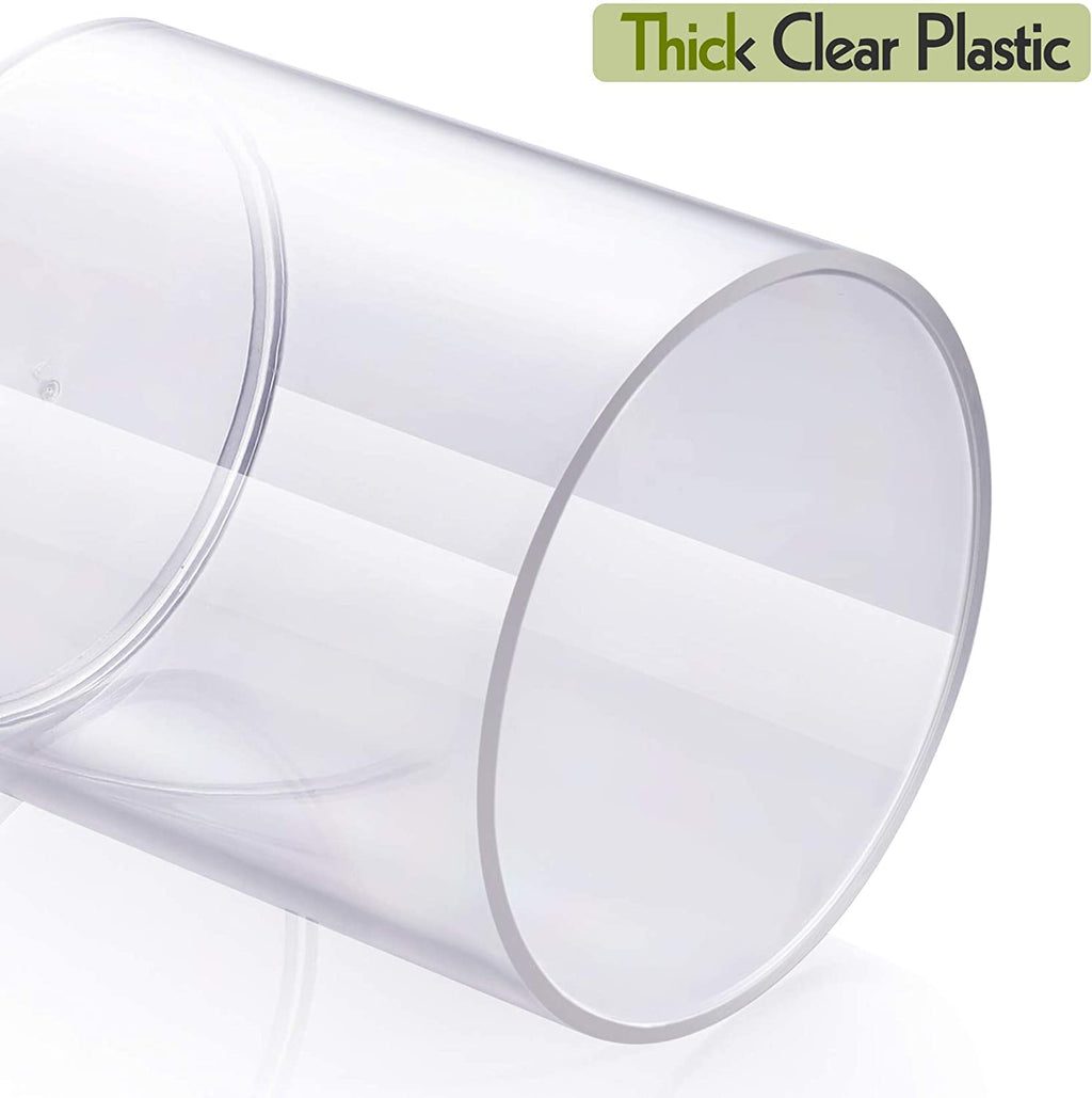 4 Pcs Acrylic Qtip Holder Dispenser for Cotton Swabs, Balls, Floss Picks