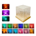 16 Colours Led Water Ripple Ambient Night Light Usb Rotating Projection Lamp